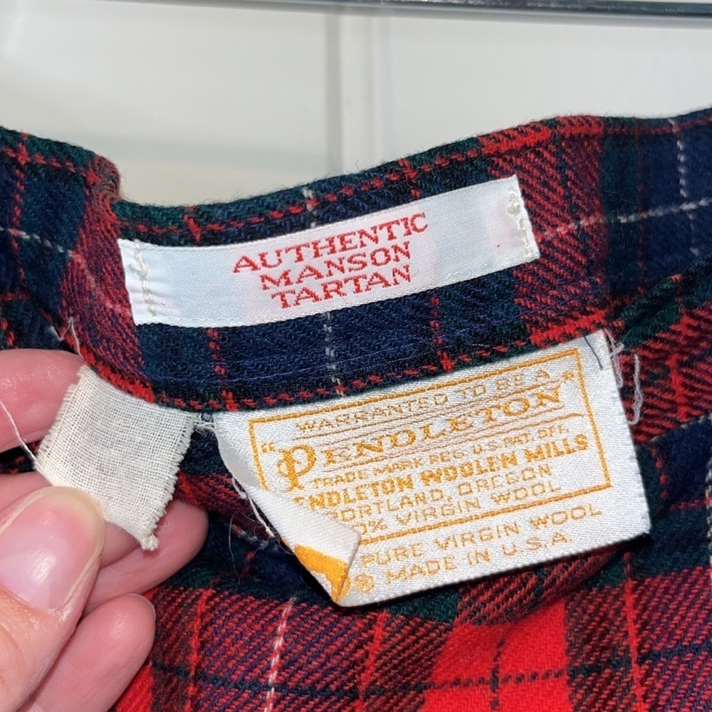Pendleton Authentic Manson Tartan Wool Plaid Midi… - image 5